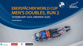 RELIVE  Mens Doubles Run 2  EBERSPÄCHER Luge World Cup  Oberhof GER [upl. by Susi]