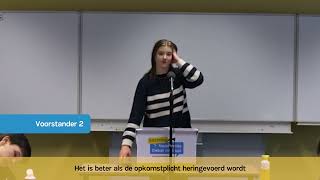 DEBAT  NK Debatteren havovwo  Opkomstplicht herinvoeren 2023 [upl. by Clarine]