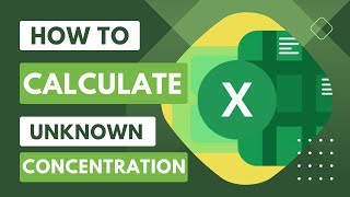 Boost Your Excel Skills Learn How to Calculate Unknown Concentration Using Trendline  Basic Steps [upl. by Malvia]