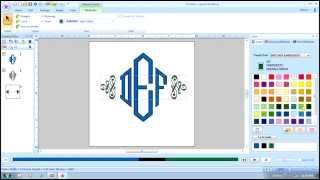 Digitizing Simple Monograms with Pallete or PE Design [upl. by Morra]