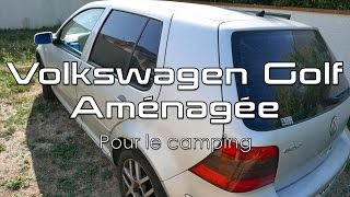 Dormir dans sa Voiture  Volkswagen Golf Aménagée quotVoyagequot [upl. by Suiradel387]