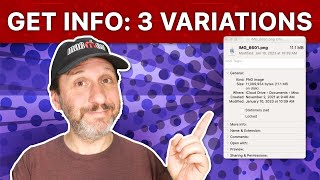 The Three Different Types of Get Info Window in the Mac Finder [upl. by Ybbil]