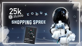 25K ROBUX SHOPPING SPREE for my bday buying korblox [upl. by Aimee]