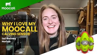 Izzi Rainey from the UK talks about how the Moocall Calving Sensor helped her on the farm [upl. by Haymo]