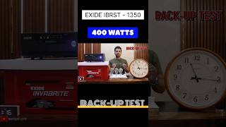 Exide Inverter Battery 1350 Backup Time Test shorts [upl. by Sparrow]