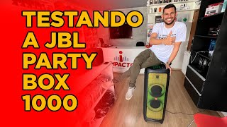 TESTANDO A JBL PARTY BOX 1000 COM O ESPECIALISTA [upl. by Nelleyram]