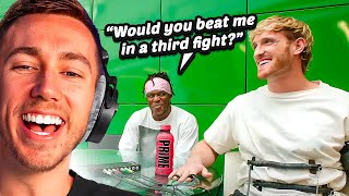 Miniminter Reacts To KSI amp Logan Paul Lie Detector Test [upl. by Ahsille]