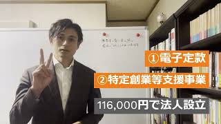 11万６千円で法人が設立できそうです [upl. by Otter]