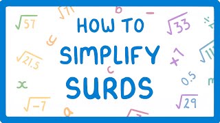 GCSE Maths  What on Earth are Surds And How do You Simplify Them Part 13 40 [upl. by Dieterich146]