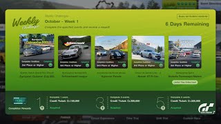 Gran Turismo 7  Weekly Challenges October Week 1  New Special Events DTM amp Credits PS5 [upl. by Ahseyd329]