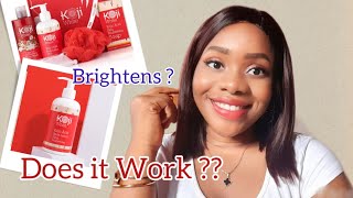 How effective is the Kojic Acid Brightening body lotion glowingskin review [upl. by Fantasia]