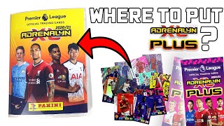 WHERE TO PUT ADRENALYN XL PLUS CARDS IN YOUR BINDER PANINI ADRENALYN XL PREMIER LEAGUE 202021 [upl. by Puglia98]