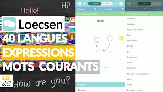 Loecsen  Lapplication Android  Traduction 40 langues expressions et mots courants hors ligne [upl. by Eetnahc]