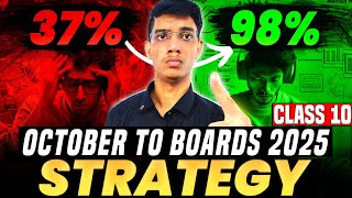 3 OCTOBER to BOARDS 2025 🤯  Class 10 Last 4 Months Strategy Score 98 [upl. by Jaquenetta]