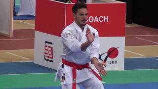 Karate1 Leipzig 2017  Damian Quintero  Kururunfa [upl. by Cchaddie]