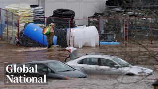 Global National July 22 2023  Nova Scotia floods leave at least 4 missing more displaced [upl. by Fanchan]