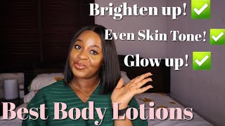 Best Body Lotions to Brighten up Glow up and get a Clear Even Skin Tone [upl. by Nedyarb]