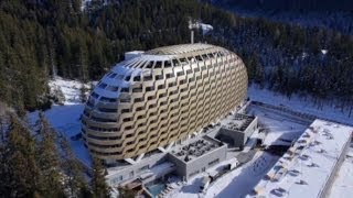 This 170M Davos Hotel Keeps Rich and Powerful Super Safe [upl. by Dewie]