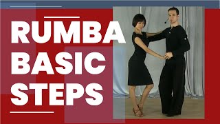 Rumba dance steps for beginners  Rumba basic steps American Style [upl. by Hocker]