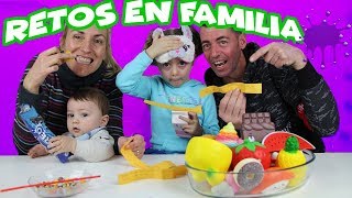 RETOS DIVERTIDOS EN FAMILIA Reto de pruebas Enredos en Familia [upl. by Etti]