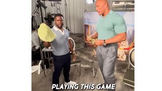 The Rock amp Kevin Hart  Tortilla Slap Challenge 😂 Try not to laugh 😂😂😂 [upl. by Noivert]