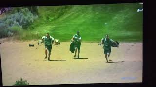 Caddy Race At the American Century Celebrity Golf Tournament in Lake Tahoe [upl. by Gnehc304]