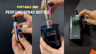 Portable Mini Refillable Perfume Bottle  Travel Perfume Atomizer [upl. by Enilrem]