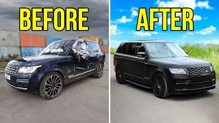 FULL BUILD  REBUILDING A CRASH DAMAGED RANGE ROVER [upl. by Tews766]