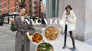 A Week In NYC  Workouts Coffee and a Suprise I Sanne Vloet [upl. by Ellerol]