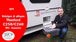 DIY  Reinigung und Pflege der Thetford C250 C260 Toilettenkassette  fendtcaravanfan [upl. by Itsirk619]