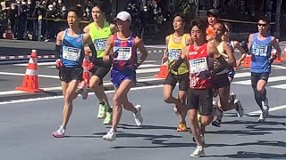 創価大学 嶋津雄大 網膜色素変性症と戦う箱根ランナーがペースメーカー！新谷仁美をエスコート！東京マラソン2021 TOKYO MARATHON 門前仲町折り返し地点 箱根駅伝の感動 2022年3月6日 [upl. by Earised]