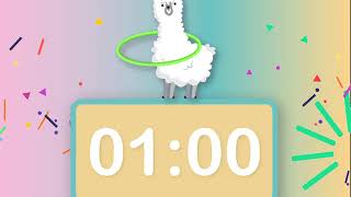 ⏱ 1 Minute Countdown Timer with Music ⏱ 1 Minuto Cuenta regresiva con música  LABOT [upl. by Alrac]