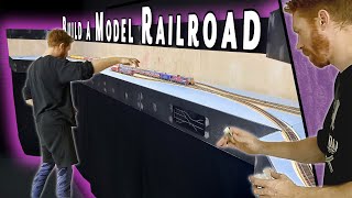 Building a Model Railroad Adding Lights Fascia amp Curtains [upl. by Dlarej]