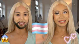 transgender How I Feminise My Face Using Makeup [upl. by Riem]