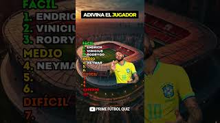 Adivina el jugador brasileño ⭐ adivinaeljugador quizfutbol trivia neymar brazil football [upl. by Fernande]