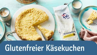 Laktosefreier glutenfreier Käsekuchen mit Streuseln  REWE Deine Küche [upl. by Nrubua]