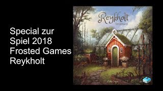 Spielvorstellung Frosted Games Reykholt  Die Brettspieltester Special zur Spiel 2018 [upl. by Nylaroc]