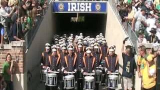 Notre Dame Band Takes the Field [upl. by Ahsiet]