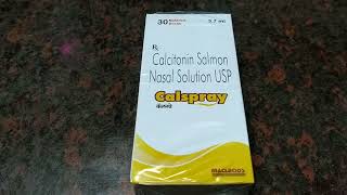 Calspary Nasal Spray  Indications Osteoporosis  How to Use calspary [upl. by Foy114]