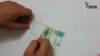 Realistic 3D drawing of 100 Australian رسم العملة الاستراليه [upl. by Watt]