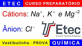 Vestibulinho ETEC 2025 🚀 Prova QUÍMICA etec 2024 VestibulinhoEtec2025 [upl. by Airamat]