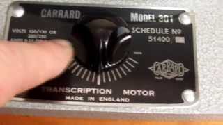 Garrard 301 Hammertone Speed test and Overview [upl. by Netsoj]