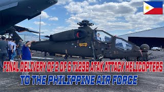 Final delivery of 2 of 6 T129B ATAK attack helicopters to the Philippine Air Force [upl. by Dnomar536]