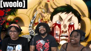 The WORST BEATDOWNS In Baki  Olawoolo Reaction with Skitten and Dr D [upl. by Zertnom]