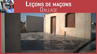 Les bons gestes en maçonnerie  Dallage [upl. by Acire]