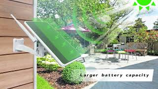 Waterproof Battery Solar Panel 4G Router Insert SIM Card Wireless Wifi Hotspot for WiFi Camera etc [upl. by Bradman591]