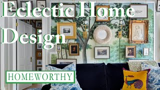 ECLECTIC INTERIOR DESIGN  Vintage Finds Unique Art and More [upl. by Leira409]