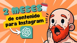 🤖 Cómo crear contenido para Instagram con Inteligencia Artificial ¡36 POSTS con ChatGPT 6 [upl. by Asek]