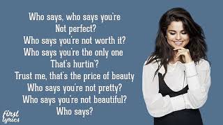 Selena Gomez The Scene  Who Says  Lyrics [upl. by Verdha]