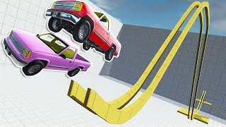 We Completed The HARDEST Carkour Map In BeamNG MULTIPLAYER 998 IMPOSSIBLE [upl. by Atteynot566]